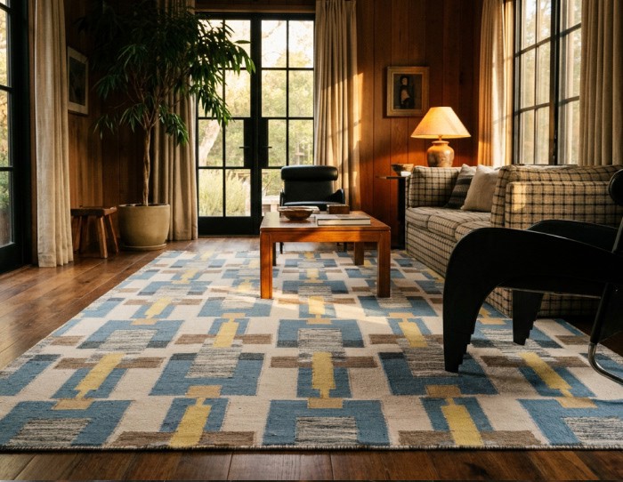 Abstract Geometry Rug